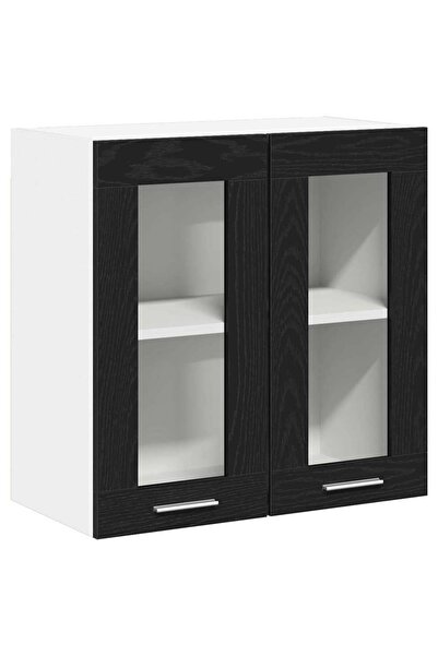vidaxl Wall cabinet Black Oak 60 x 31 x 60 cm Composite wood