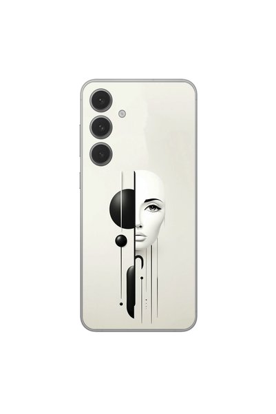 PPKin غطاء شفاف بتصميم Esthetic Face 2 متوافق مع هاتف سامسونج جالاكسي S25 FE