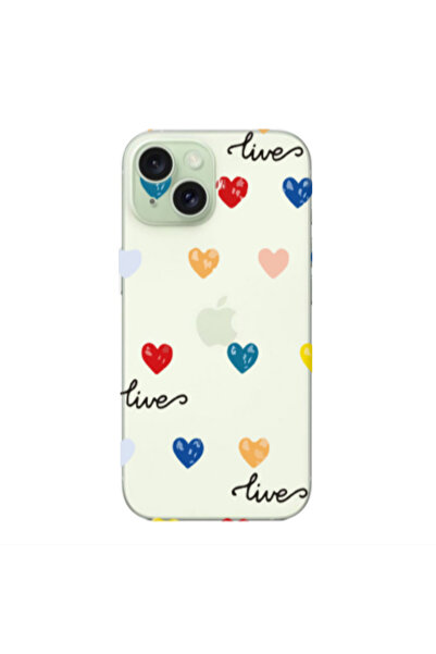 Other Apple iPhone 15 Plus Heart Lives Transparent Silicone TPU Θήκη