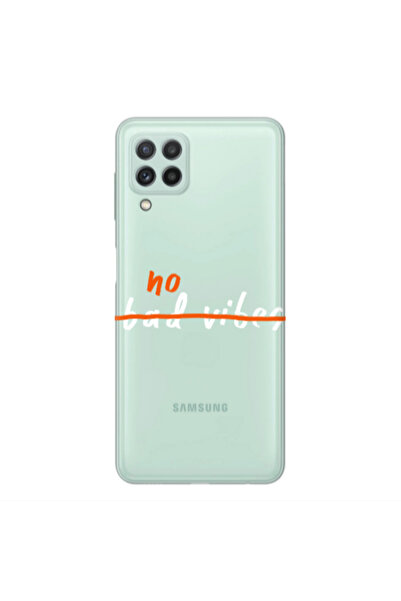 Other Samsung A22 4G No bad vibes 2 Transparent Silicone TPU Θήκη
