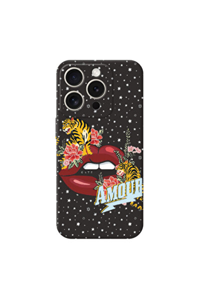 Other Apple iPhone 15 Pro Amour Black Colored Silicone TPU Θήκη