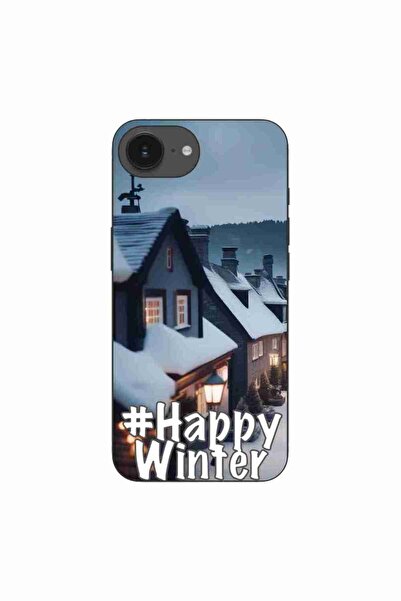 OEM Husa compatibila cu Apple iPhone 16e Silicon Gel Tpu Model Happy Winter