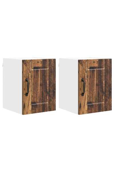 vidaxl Dulap de bucătărie 2 pcs Lemn vechi 30 x 31 x 40 cm