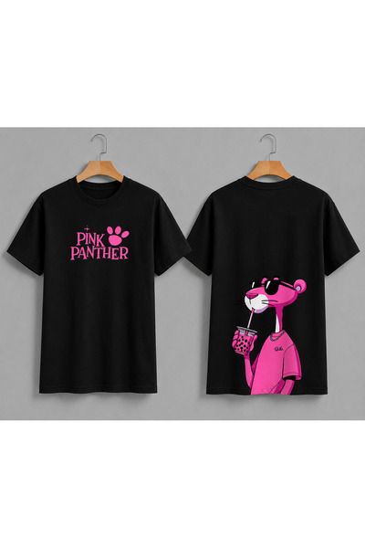 VODEXA Unisex majica prekomernog kroja P.PANTHER sa printom, 100% pamuk, udob...