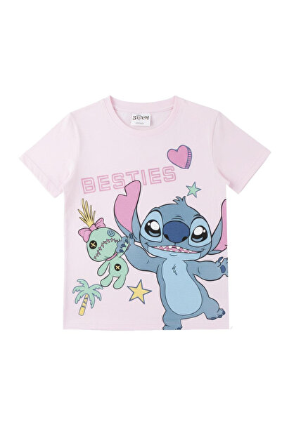 Lilo & Stitch T-shirt short sleeve, for children Besties Pink