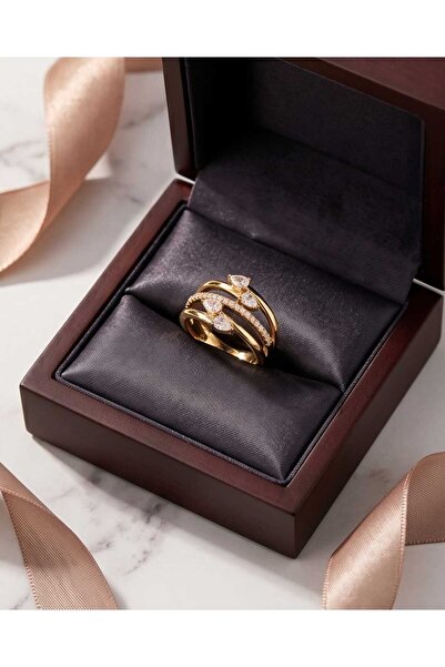 XUPING JEWELRY خاتم سالكيم موديل زركون مرصع بالأحجار الكريمة