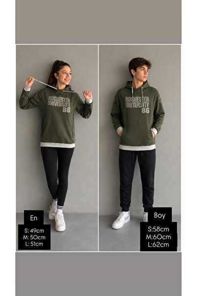 Çocuk Kız/Erkek Genç Kapüşonlu Baskılı Sweat