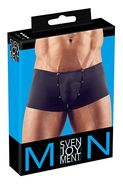 Svenjoyment Мъжко бельо – Мъжки панталони S Черен, S – С тик-так копчета на т...