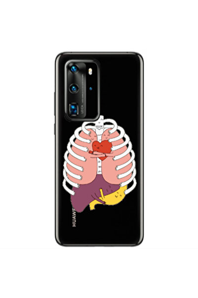 Other Huawei P40 Pro Anatomy Transparent Silicone TPU Θήκη