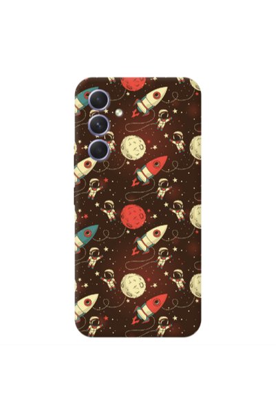Other Samsung A35 Stars and astronaut Transparent Silicone TPU Θήκη