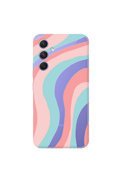 Other Samsung A26 Colored lines Transparent Silicone TPU Θήκη