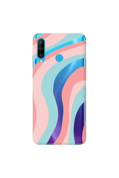 Other Huawei P30 Lite Colored lines Transparent Silicone TPU Θήκη