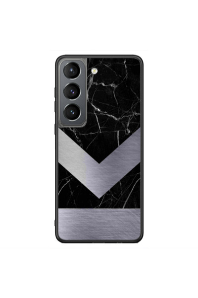 Other Samsung S21 Ultra Marble Arrow Down Black Glossy Θήκη