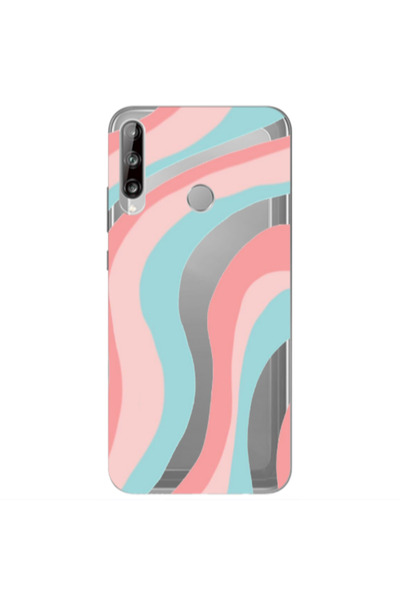 Other Huawei P40 Lite E Colored lines Transparent Silicone TPU Θήκη