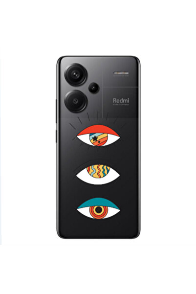 Other Xiaomi Redmi Note 13 Pro+ 5G 3 different eyes Transparent Silicone TPU ...