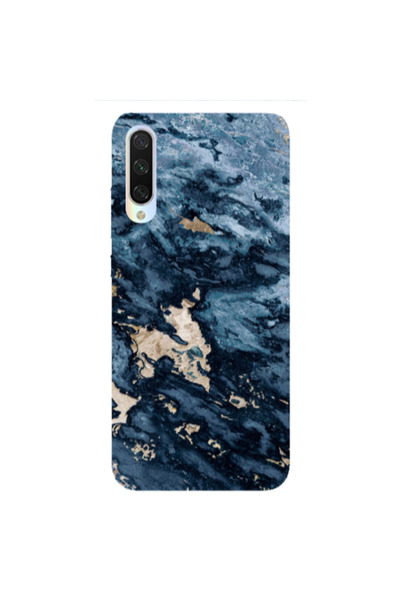 Other Xiaomi Mi 9 Lite Marble Blue Gold Transparent Silicone TPU Θήκη