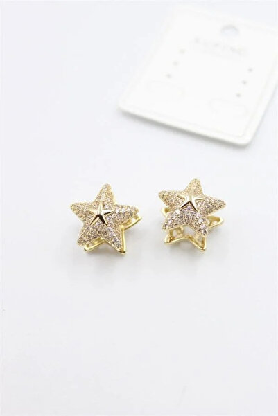 Marsilyan Nvdn- Ieg - Star Earrings - Gold Iegrs-Nvdn1