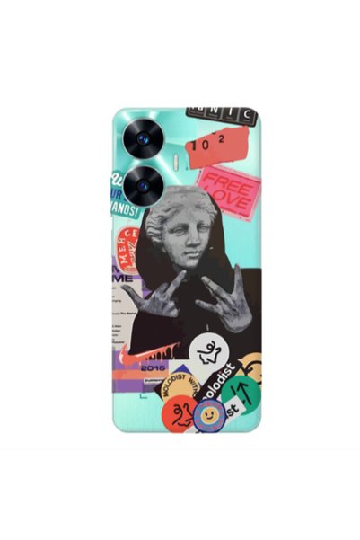 Other Realme C55 Free love Transparent Silicone TPU Θήκη
