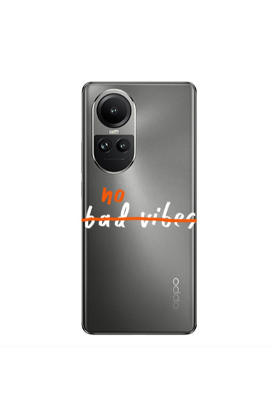 Other Oppo Reno10 5G No bad vibes 2 Transparent Silicone TPU Θήκη