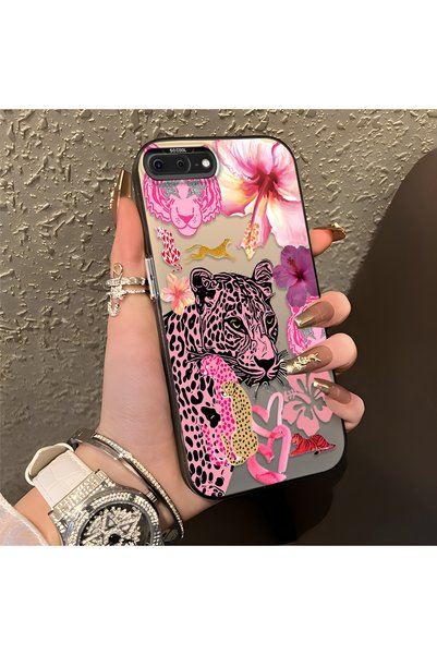 Hontinga حافظة هاتف متوافقة مع هاتف iPhone 8 Plus مصنوعة من السيليكون ذات حاف...