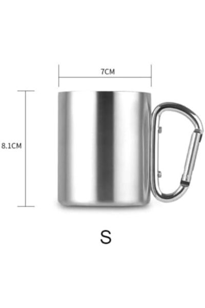 Yıldızan Terra Organik 180 ml Latched Aluminum Coffee Camping Cup and Mug Ter...