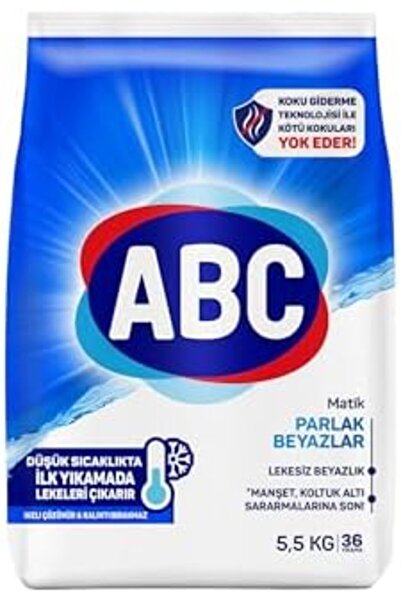 Yıldızan Terra Organik ABC DETERJAN Matik Parlak Beyazlar Toz Çamaşır Deterja...
