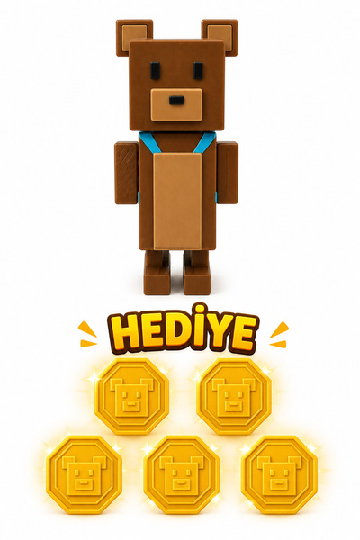 Rüzgar Tasarım Super Bear Adventure Baaren Karakteri Eklemleri Hareketli Sırt...