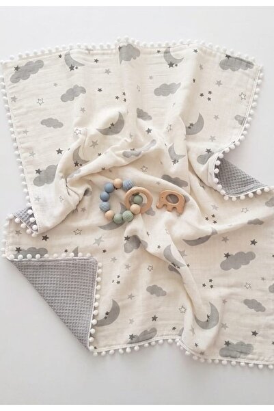 Wenaris Muslin Baby Blanket Children's Blanket 90X110 cm Swaddle Stroller Dou...
