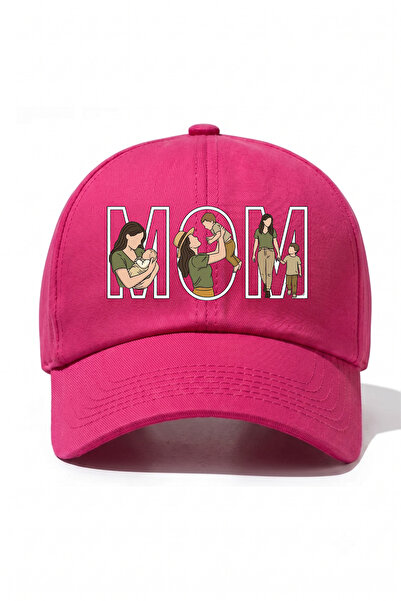 l'eivor MOM - Pălărie din bumbac imprimată cu design special pentru Mamă și Fiu