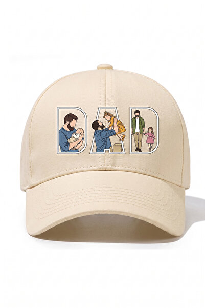 l'eivor Dad- Dad & Daughter Very Special Design Printed Cotton Hat