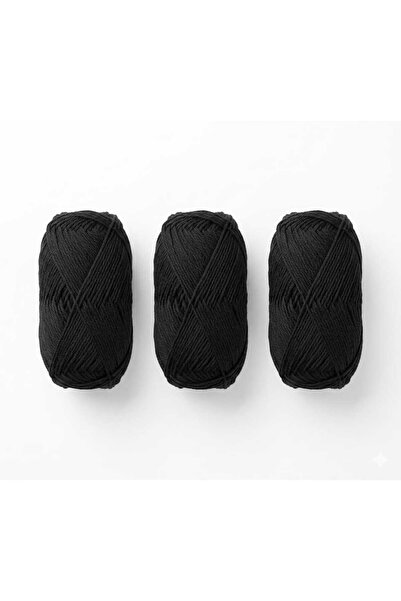 OEM Top Bottom Set of 3 Cotton Balls, Knitting and Crocheting Yarn 100% Cotto...