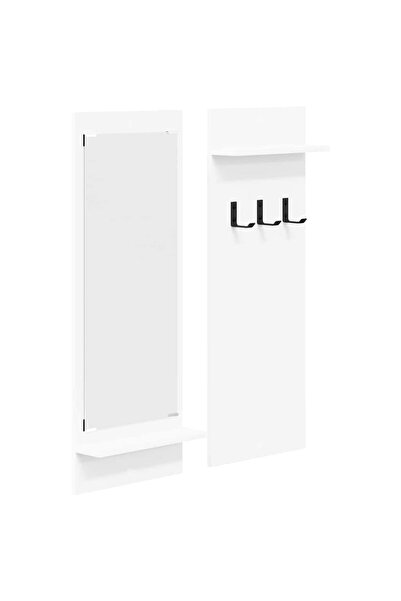 vidaxl Răcător de paltoane montat pe perete Alb 70 x 10 x 90 cm