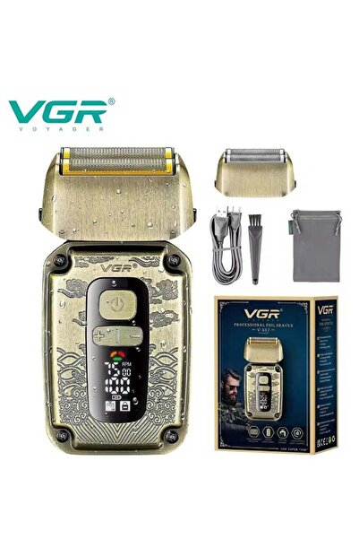 VGR ماكينة حلاقة كهربائية قابلة للتعديل وإعادة الشحن، ماكينة حلاقة احترافية ب...