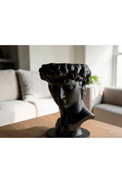 3D Klasik Sanat Estetiği Yazıcı Üretimi Büst Saksı - Yapay Çiçeklik ve Düzenl...