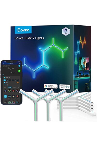 Govee Glide Y Işıkları, RGBIC LED Oyun, Müzik Senkronizasyonu ve 40'tan Fazla...