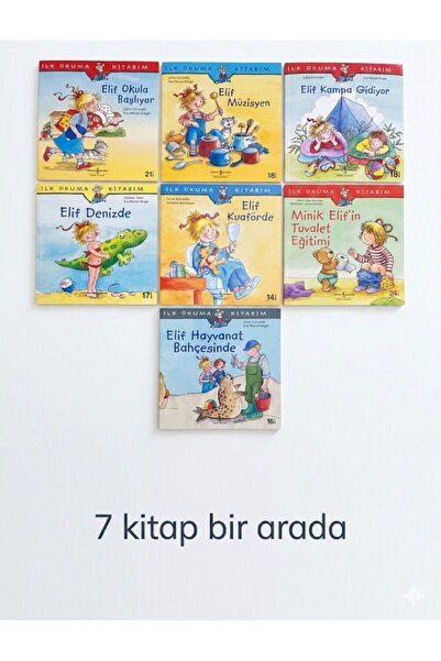 TÜRKİYE İŞ BANKASI KÜLTÜR YAYINLARI ELİF SERİSİ 7 KİTAP OKULA BAŞLIYOR-MÜZİSY...