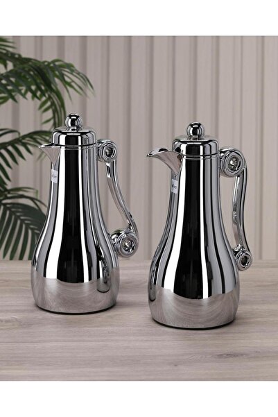 aljahwari Trams Novara Set of Two Pots, Inside and Outside, Premium Steel for...
