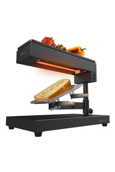 CECOTEC Raclette Peynir&Izgara 6000 Siyah. Güç 600W, ızgara fonksiyonu, pasla...