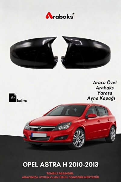 Arabaks OPEL ASTRA H 2010-2013 Yarasa Ayna Kapağı 2'li Takım (BATMAN TİP, DAY...