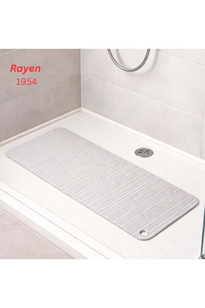 Rayen Spanish Bath Mat – Safe, Comfortable & Non-Slip – Gray– 33×86 cm