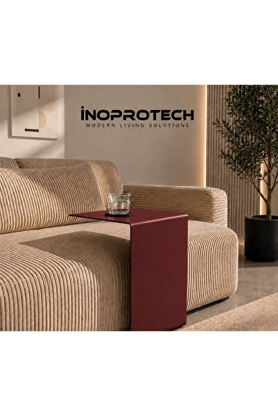 İnoprotech Nova Metal C Sehpa Koltuk Yanı Laptop ve Kahve Sehpası 35x35x50 cm