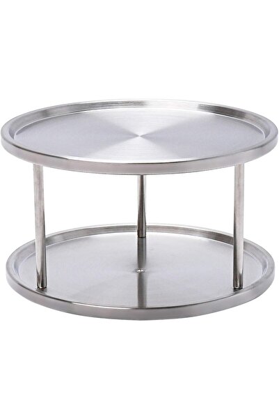 Arabest 2-Tier Seasoning Organizer,Revolving 360-Degree Turntable,Stainless S...