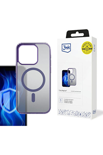 3MK Frosty Magcase Πίσω Κάλυμμα 2mm Μωβ (iPhone 15 Pro)