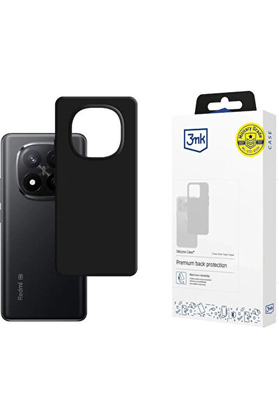3MK Θήκη Πλάτης Σιλικόνης / Δέρματος 2mm Μαύρο (Redmi Note 14 Pro+)