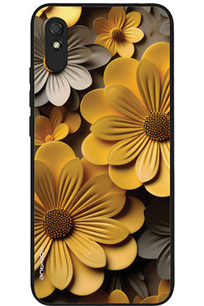 Other Θήκη Sonique Σειράς 3D Λουλουδιών για Xiaomi Redmi 9a Redmi 9at Κίτρινο