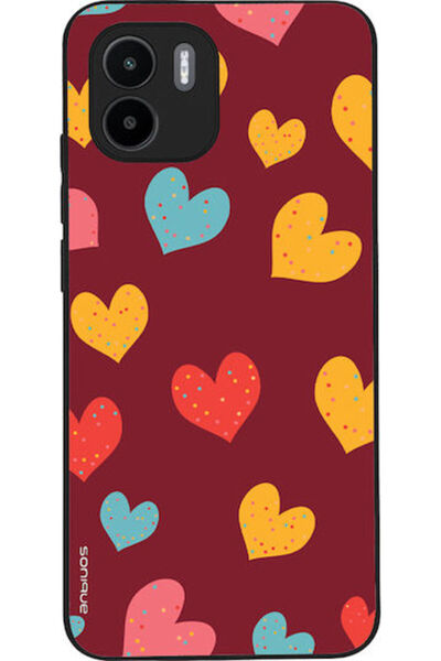 Other Θήκη Sonique Heart Series για Xiaomi Redmi A1 Redmi A2 Μπορντό