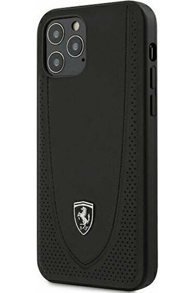 Ferrari Off Track Διάτρητο Πίσω Κάλυμμα Πλαστικό Μαύρο (iPhone 12 / 12 Pro) Κ...