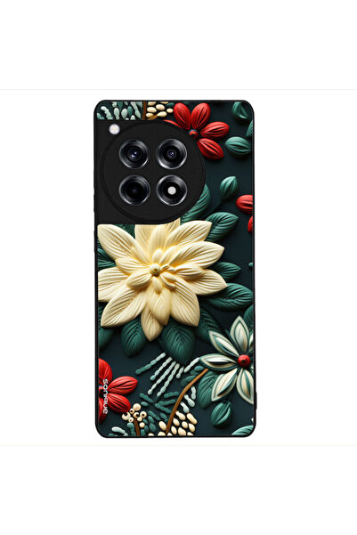 Other Θήκη Sonique Σειράς 3D Λουλουδιών για OnePlus 12R 5G Πράσινο