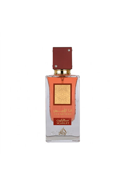 lattafa Arabian Perfume Ana Abiyedh Scarlet for Women, Eau de Parfum 60 ml, S...