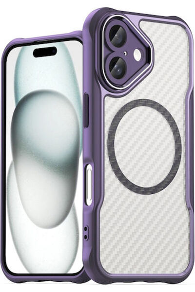 Hurtel Πίσω Θήκη Σιλικόνης Μωβ (iPhone 16 Plus)